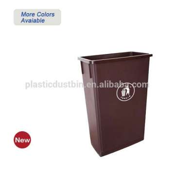 Durable Indoor And Outdoor Garbage Bins 90 Liter Plastic Dustbin With Wheels