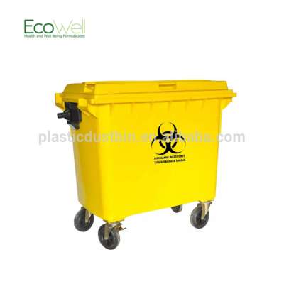 Super September 1100 MGB Flat Lid Medical Bin Recycle Garbage Container