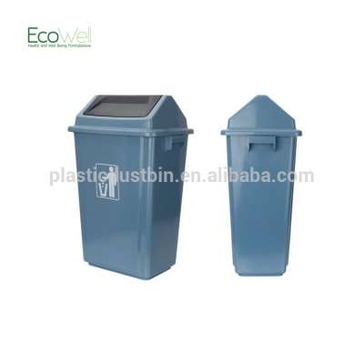 60L Recycled Plastic Dustbin With Push Lid